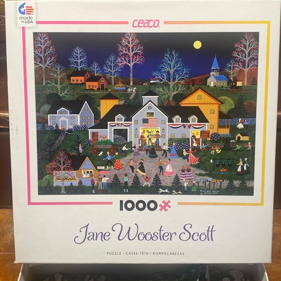 2/$15 Jane Wooster Scott 1000 piece jigsaw puzzle swing your partner ceaco brand - Picture 1 of 3